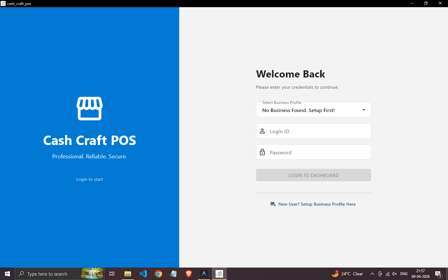 CashCraft POS Screen 1
