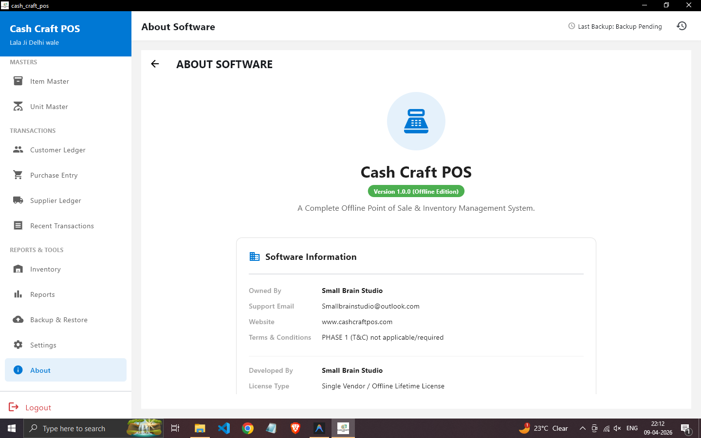 CashCraft POS Screen 19